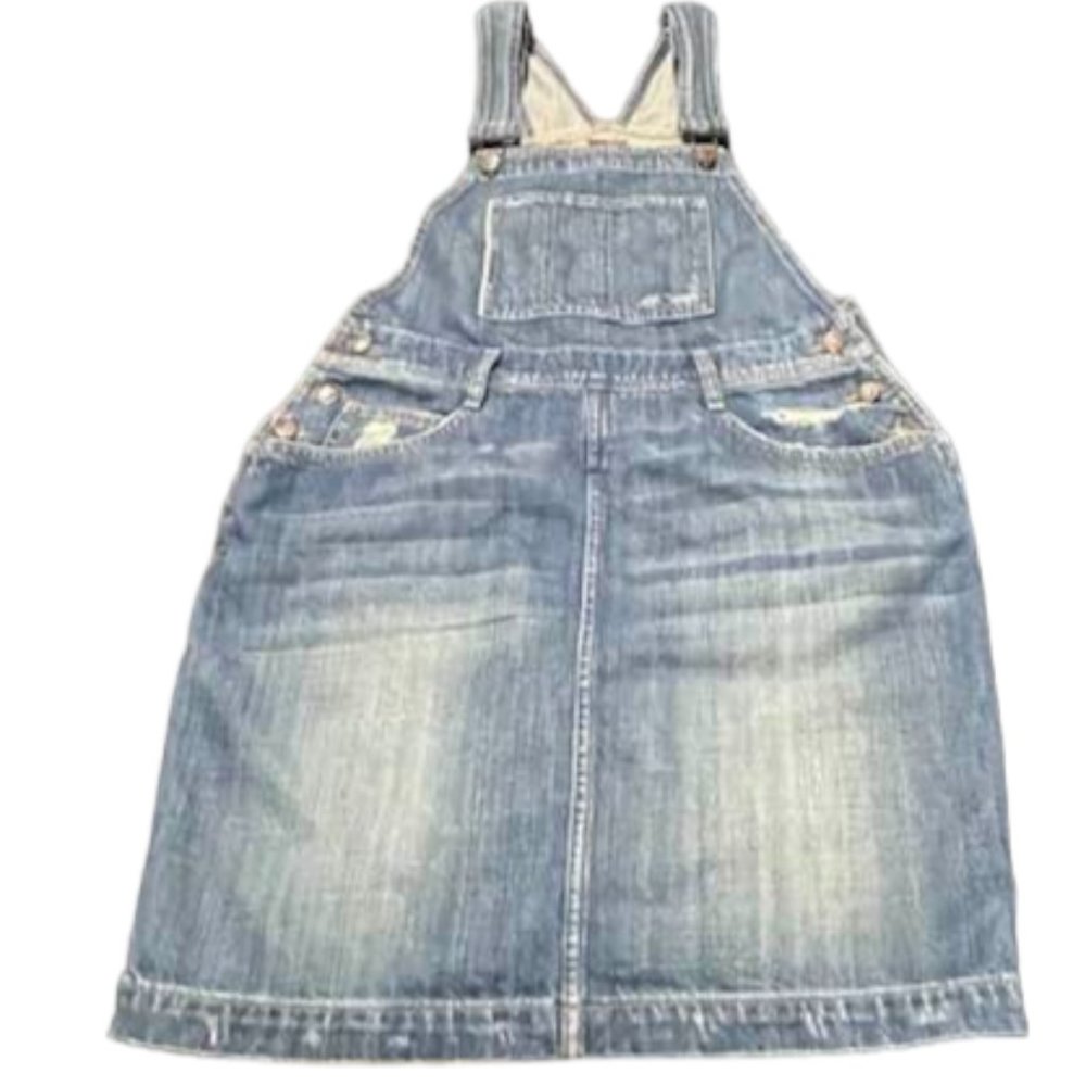 JOE'S Denim Skirtall Overall Mini Skirt Collector's Edition SELVEDGE Den…